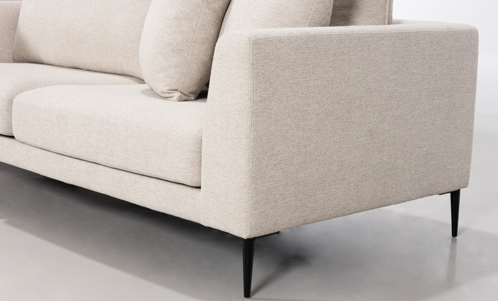 MILANO 3-sitssoffa Beige i gruppen Vardagsrum / Soffor / 3-sits soffor hos SoffaDirekt.se (MI-3S-LENA01)