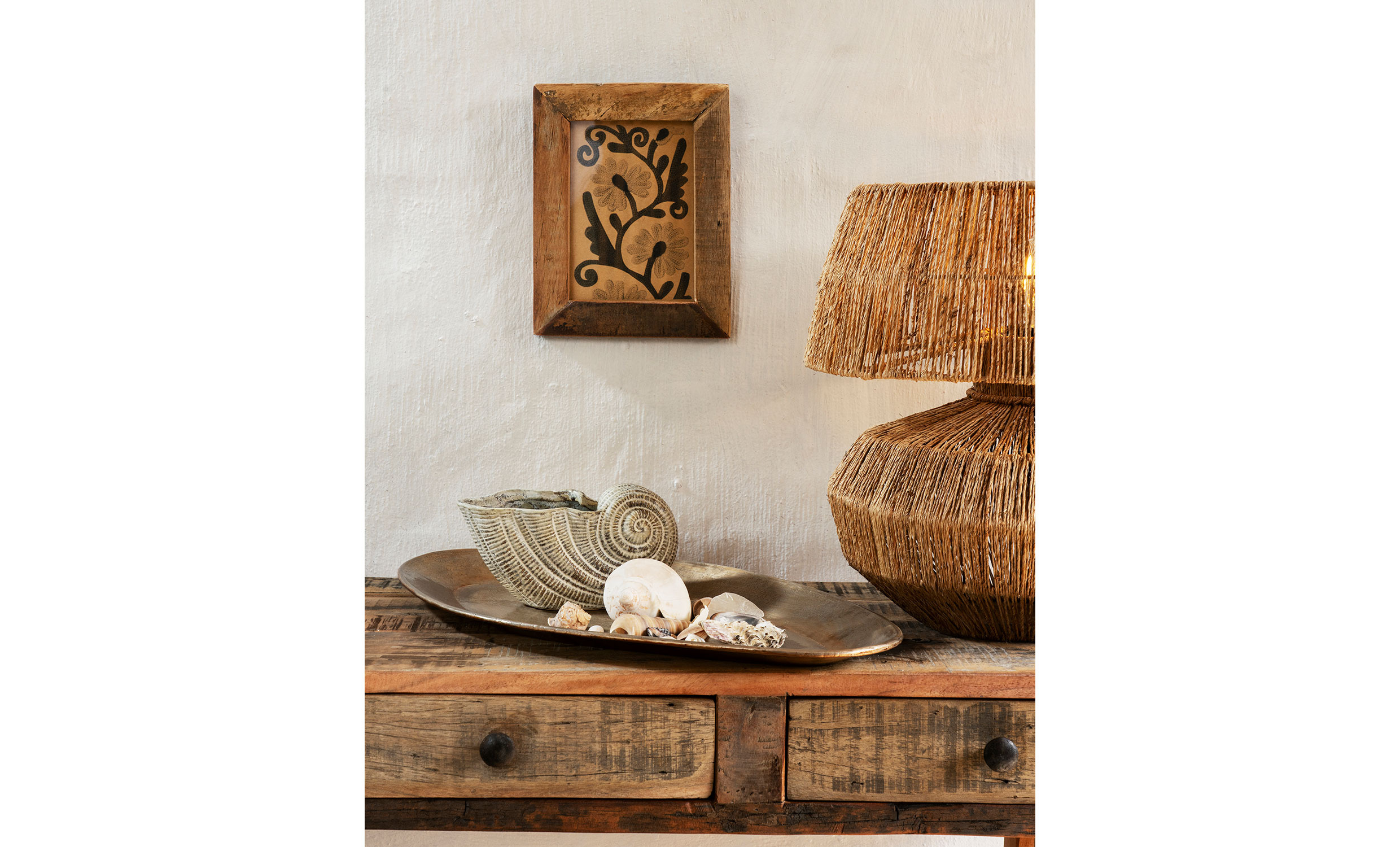 BORDSLAMPA Jute Natur