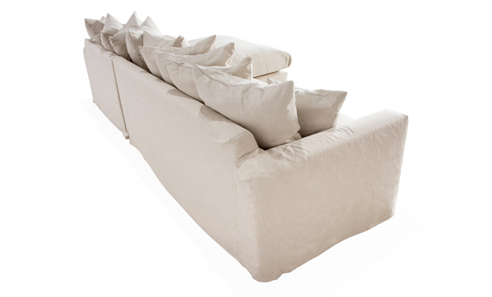 MONACO Premium Divansoffa Hger Beige i gruppen Vardagsrum / Soffor / Divansoffor hos SoffaDirekt.se (MO3DBE)