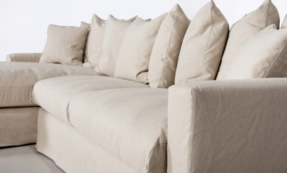 MONACO Premium Divansoffa Vnster Beige i gruppen Vardagsrum / Soffor / Divansoffor hos SoffaDirekt.se (MOD3BE)