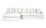 Byt till bild nr 1 (MONACO Premium Divansoffa Vnster Vit)