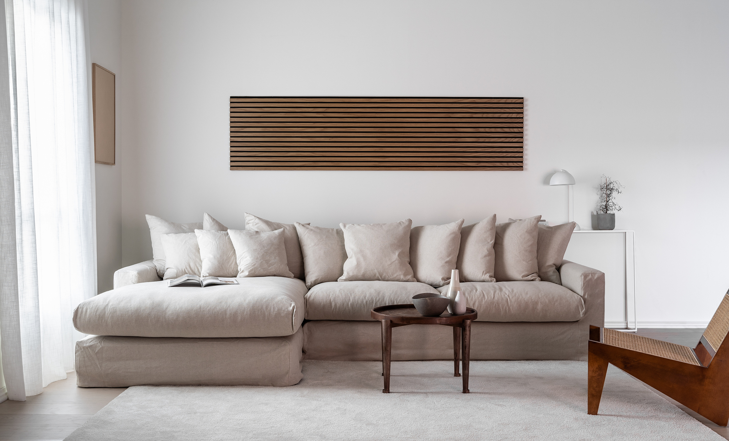 MONACO Premium Divansoffa Vnster Vit