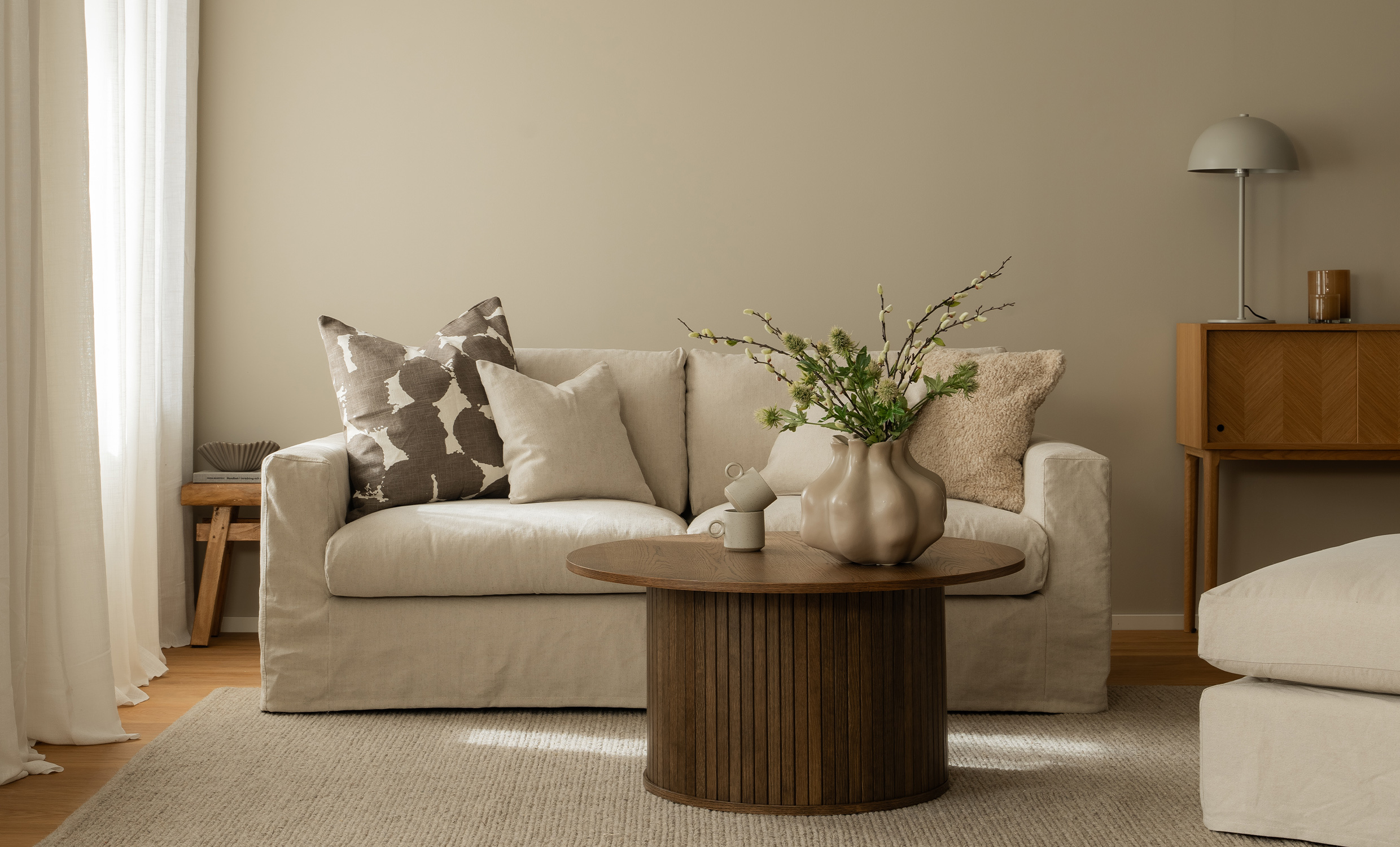 MAXIME 2-sitssoffa Beige