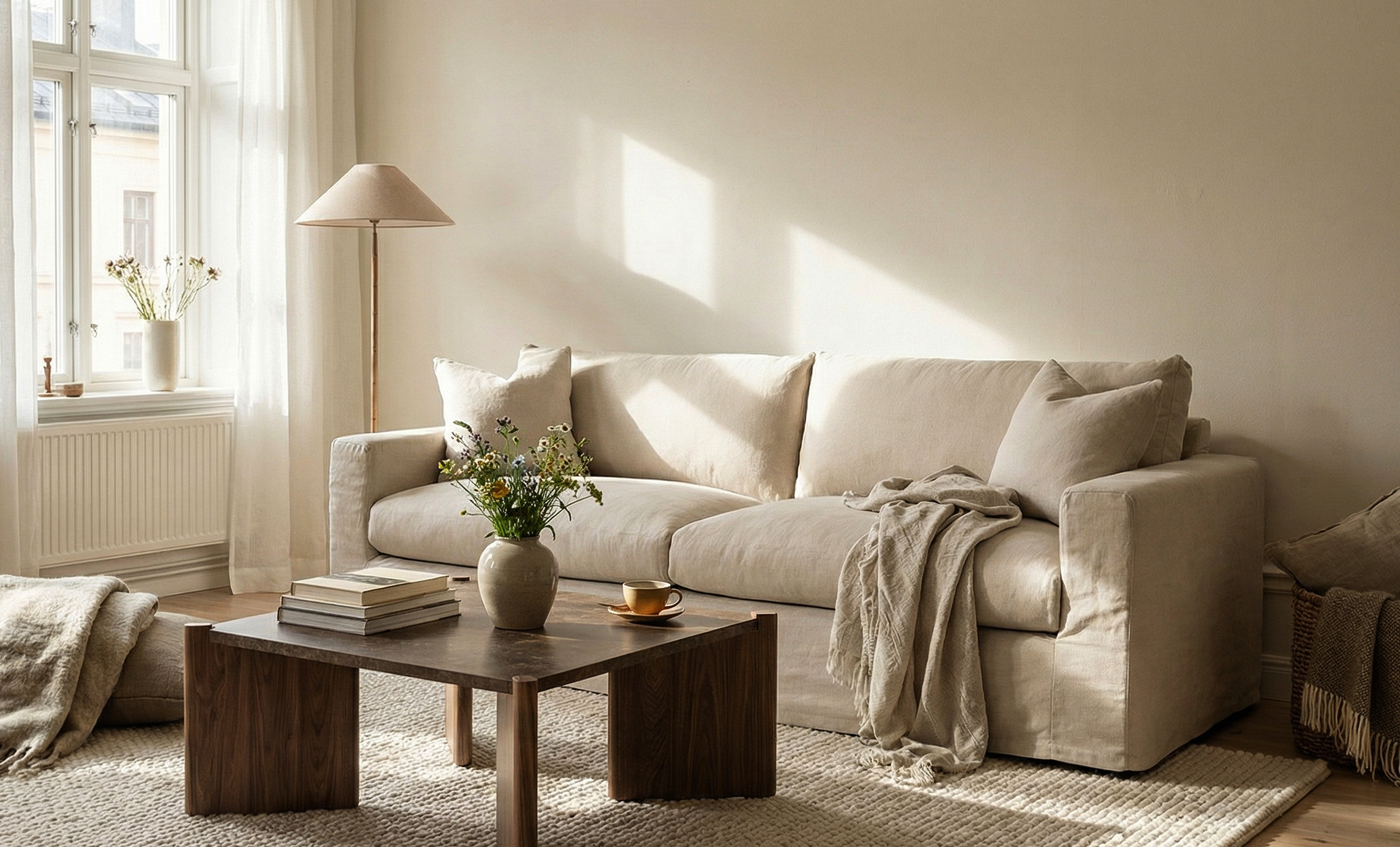 MAXIME 3-sitssoffa Beige