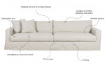 MAXIME 4-sitssoffa Beige