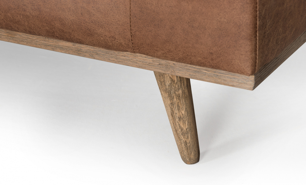 STOCKHOLM Leather Divansoffa Hger Cognac i gruppen Vardagsrum / Soffor / Divansoffor hos SoffaDirekt.se (N-ST3DEZ4OL)