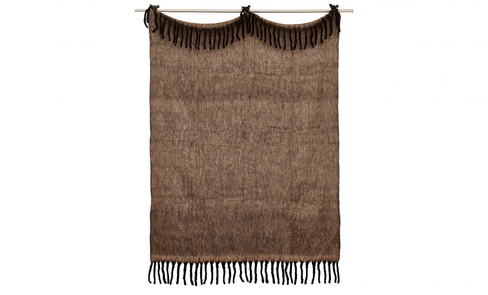 MELANGE Mohair Pld Brun i gruppen Mattor & Textil / Pldar hos SoffaDirekt.se (N892488-72)