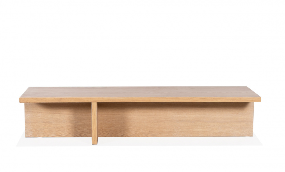 NOMA Soffbord Vitlaserad Ekfanr 135x50x27 i gruppen Vardagsrum / Soffbord / Trbord hos SoffaDirekt.se (NO-SB-VI-135)