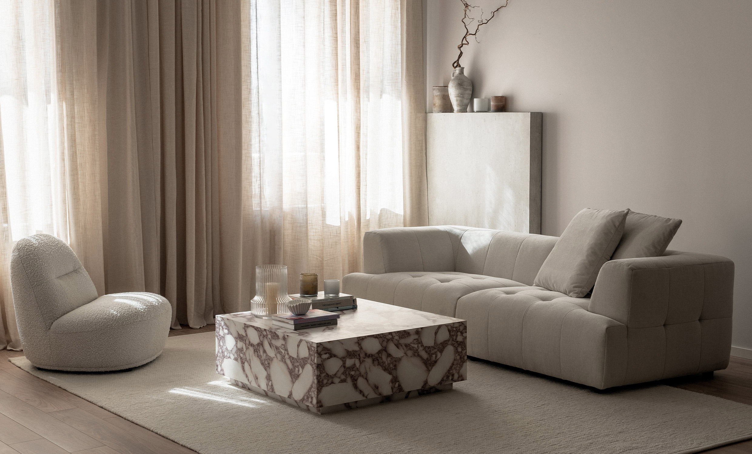 CATANIA Soffbord 90 Melange