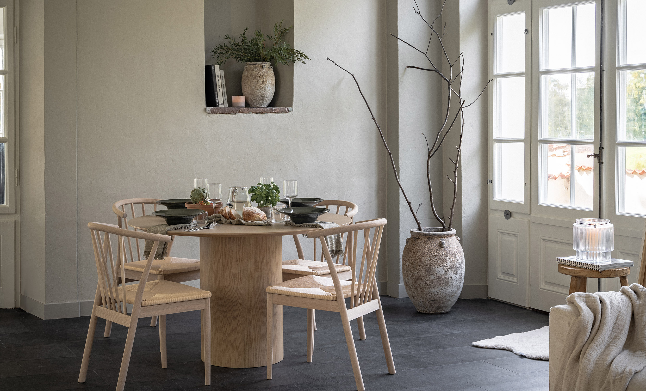 RIBERA Matbord Natur 120