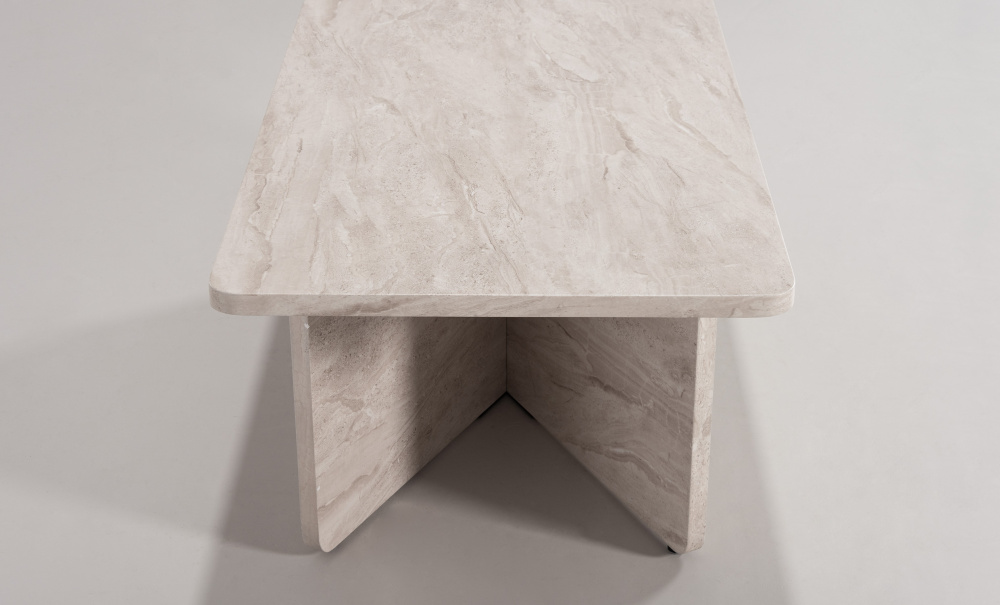 CATANIA Soffbord Cross 120 Beige i gruppen Vardagsrum / Soffbord hos SoffaDirekt.se (OL-2381CT-C-BE)