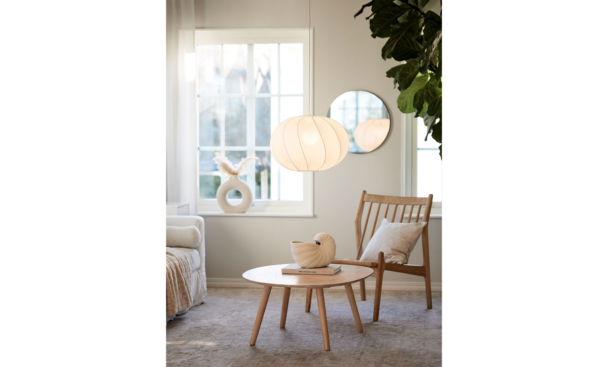 OLIVIA Taklampa 50cm Vit