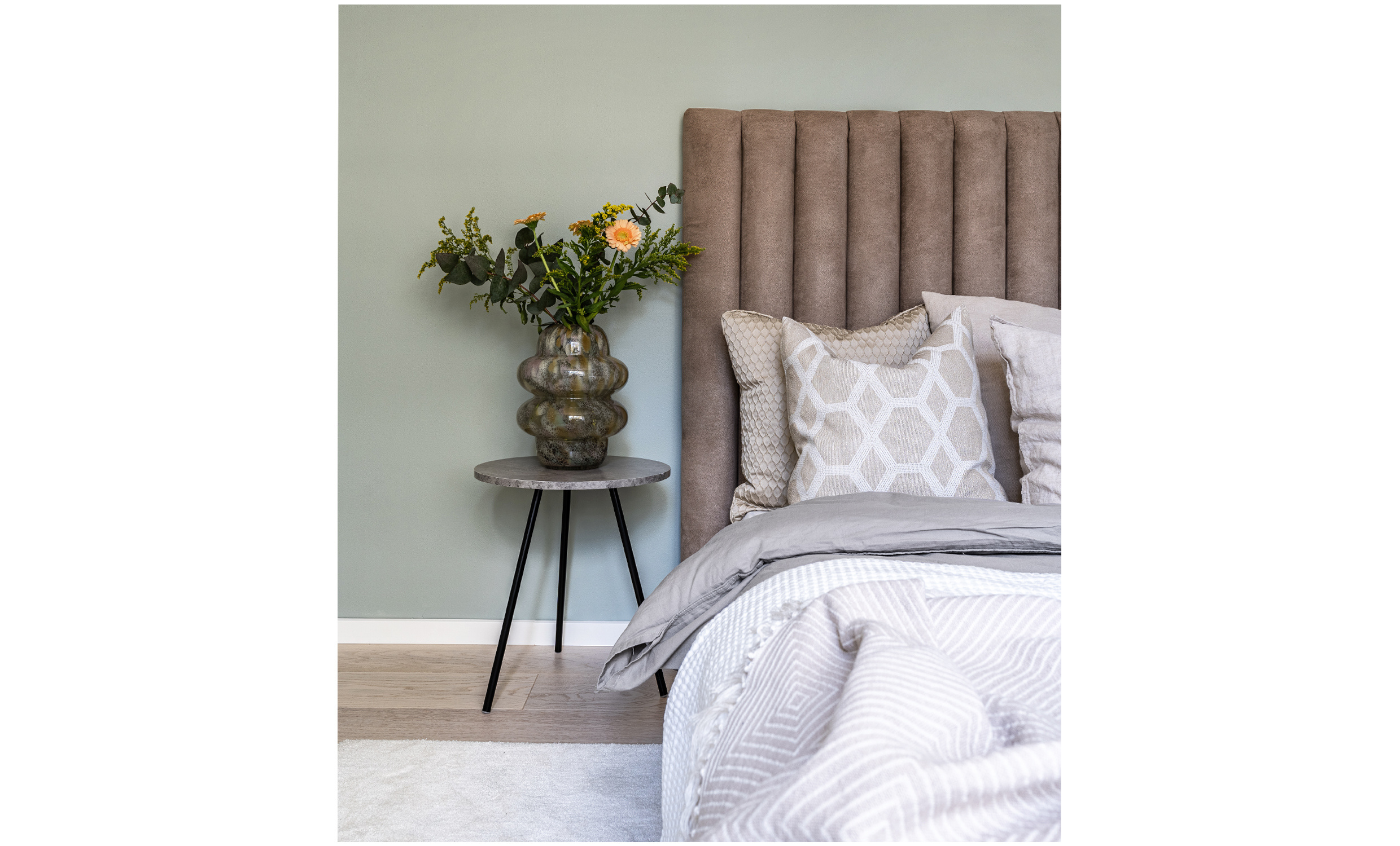 PENNY 120 Sänggavel Mocka Beige