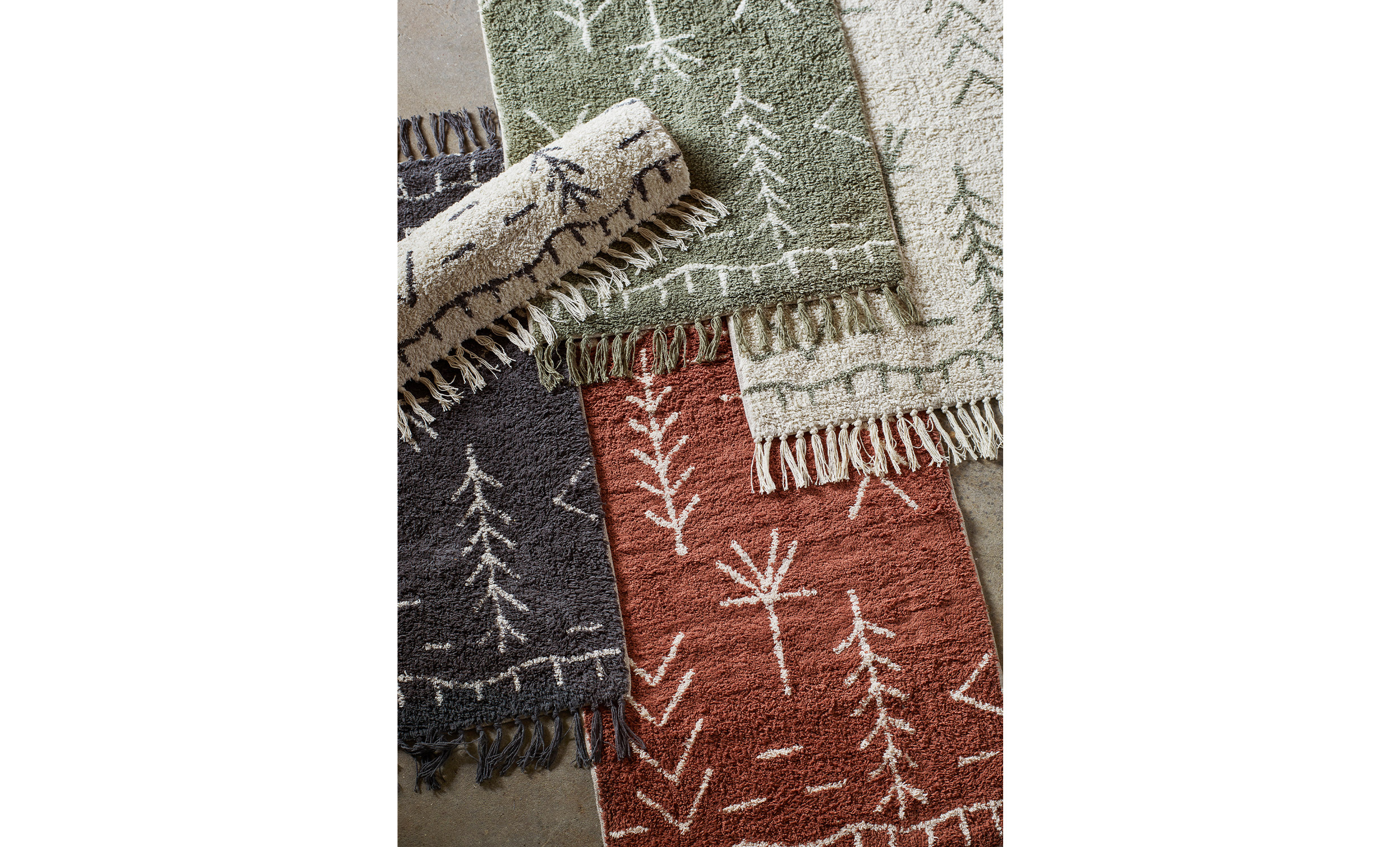TUFTED Matta 60x90 Sand/Grn