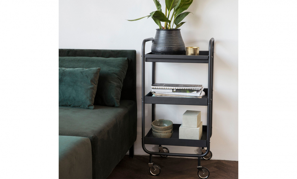 ROLL Rullbord Svart i gruppen Vardagsrum / Soffbord / Sidobord hos SoffaDirekt.se (PJ0120)