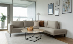 PORTOFINO L-Soffa Höger Mörkbeige