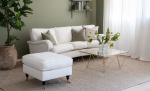 Byt till bild nr 4 (SKAGEN Fotpall Classic Offwhite)