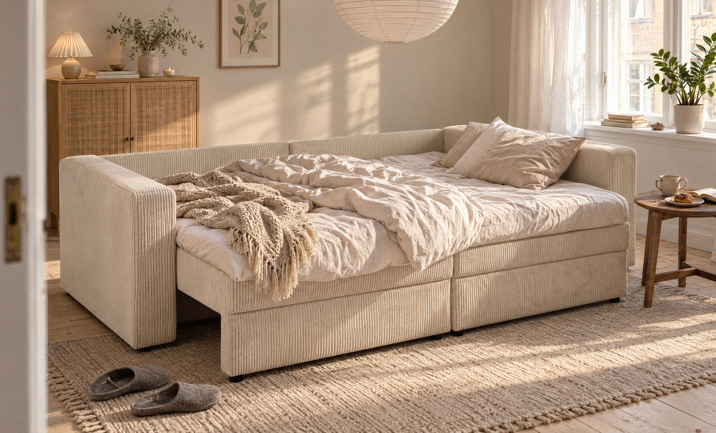 SOHO Bäddsoffa Cord Cream
