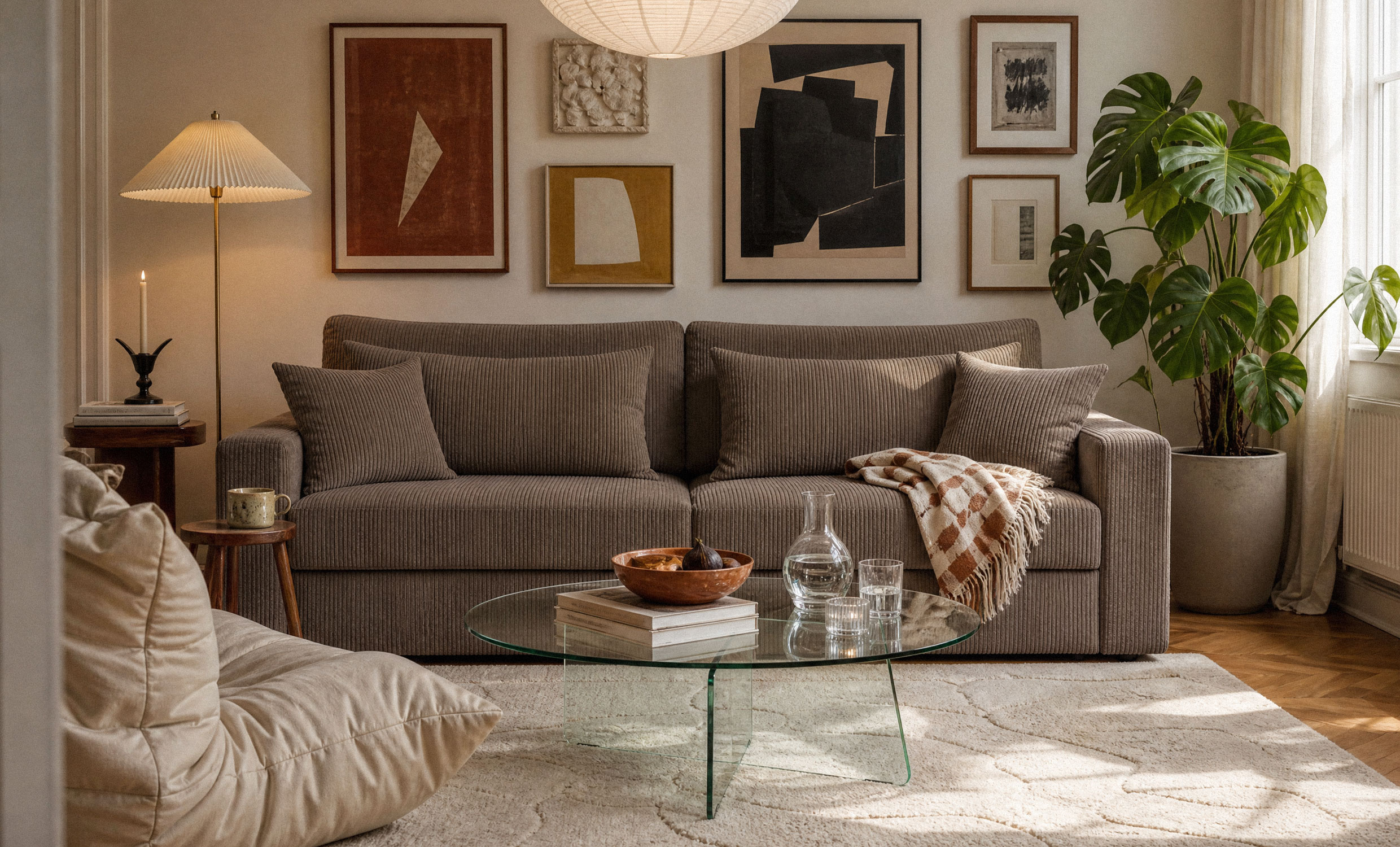 SOHO Bäddsoffa Cord Mocha