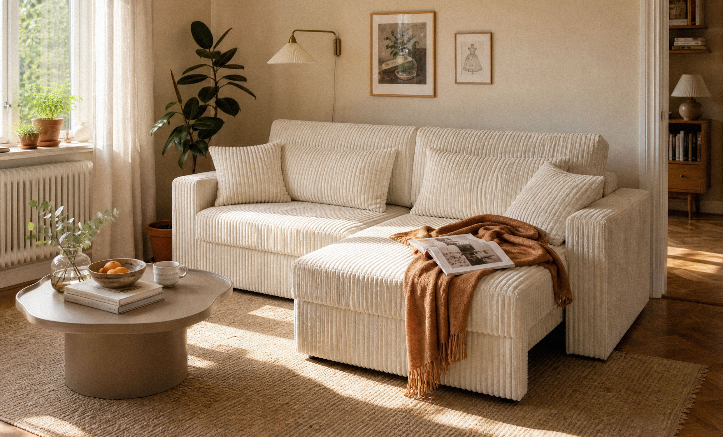 SOHO Bäddsoffa Teddy Cream