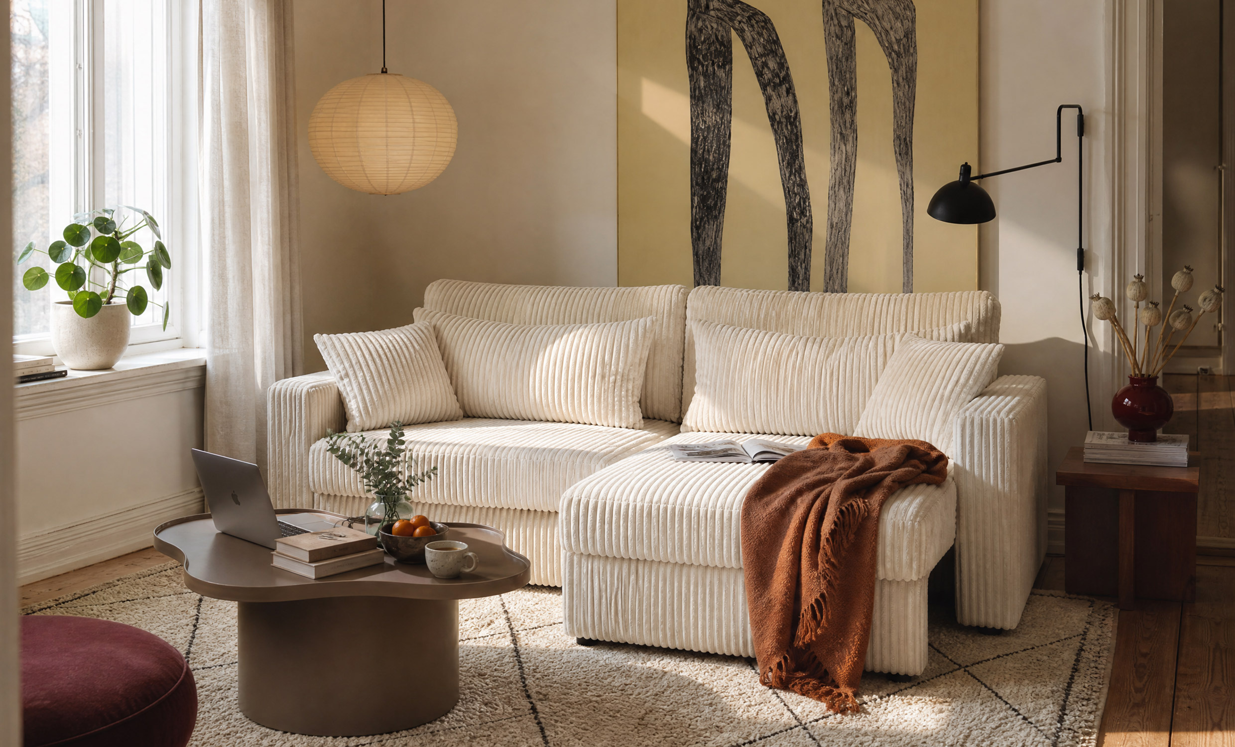 SOHO Bäddsoffa Teddy Cream