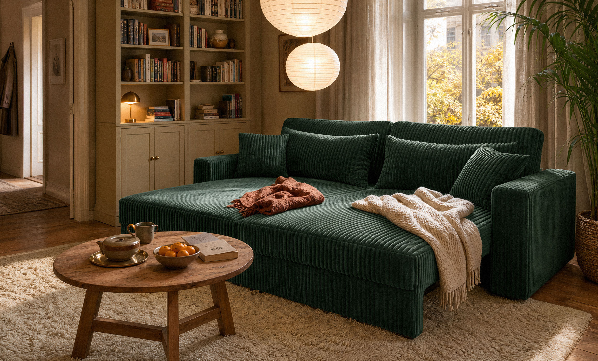 SOHO Bäddsoffa Teddy Olive