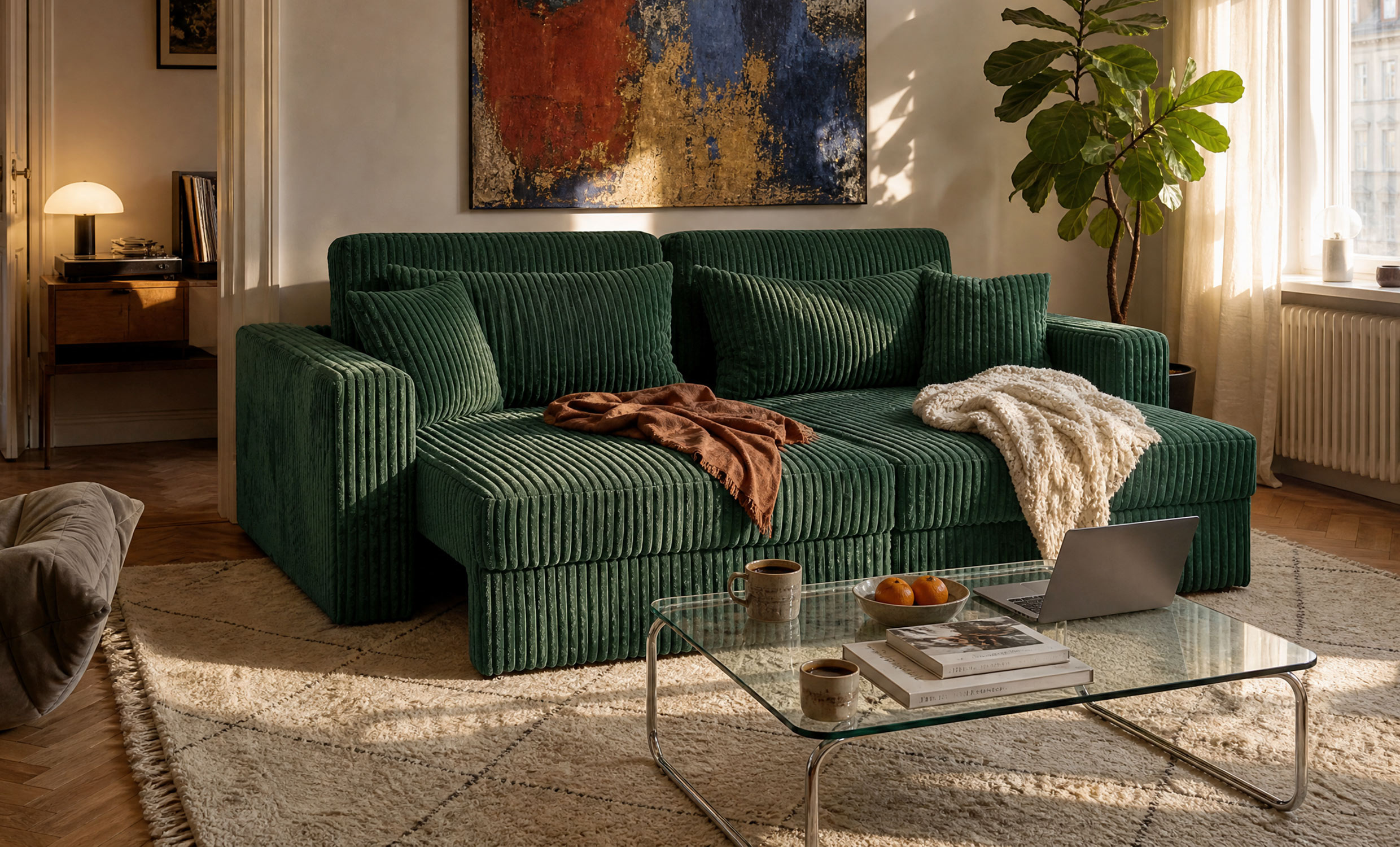 SOHO Bäddsoffa Teddy Olive