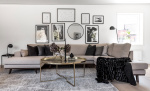 STOCKHOLM Fusion U-soffa Vänster Mörkbeige