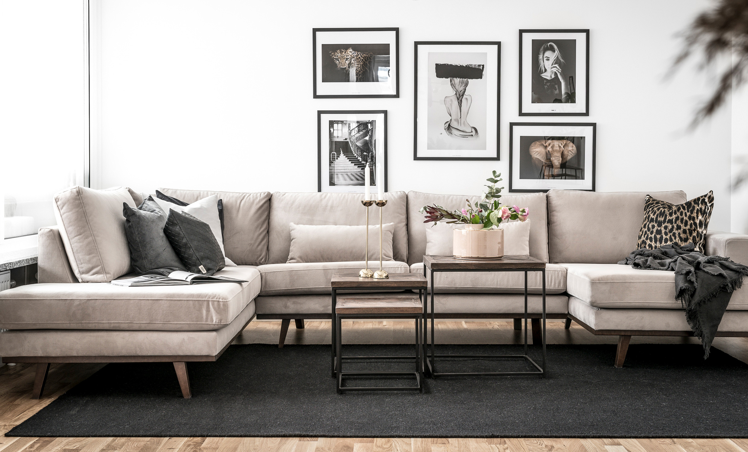STOCKHOLM U-soffa Vnster Velvet Edition Grn
