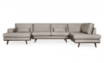 STOCKHOLM Fusion U-soffa Höger Mörkbeige Byt till bild nr 1 (STOCKHOLM Fusion U-soffa Höger Mörkbeige)