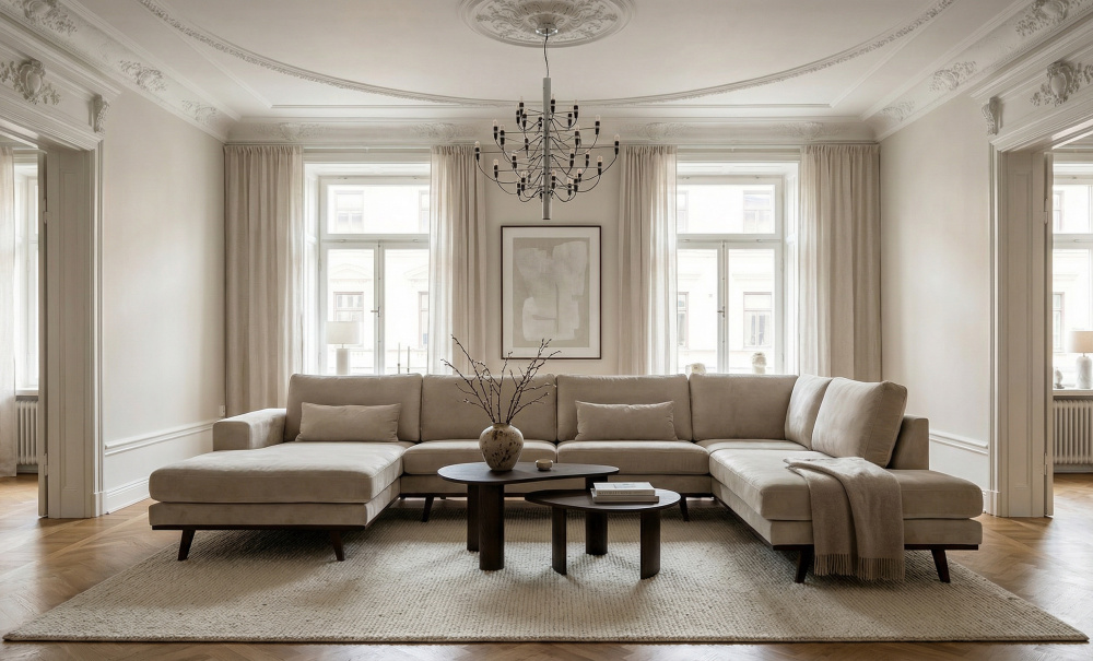 Bild nr 4 (STOCKHOLM U-soffa H�ger Velvet Edition Greige)