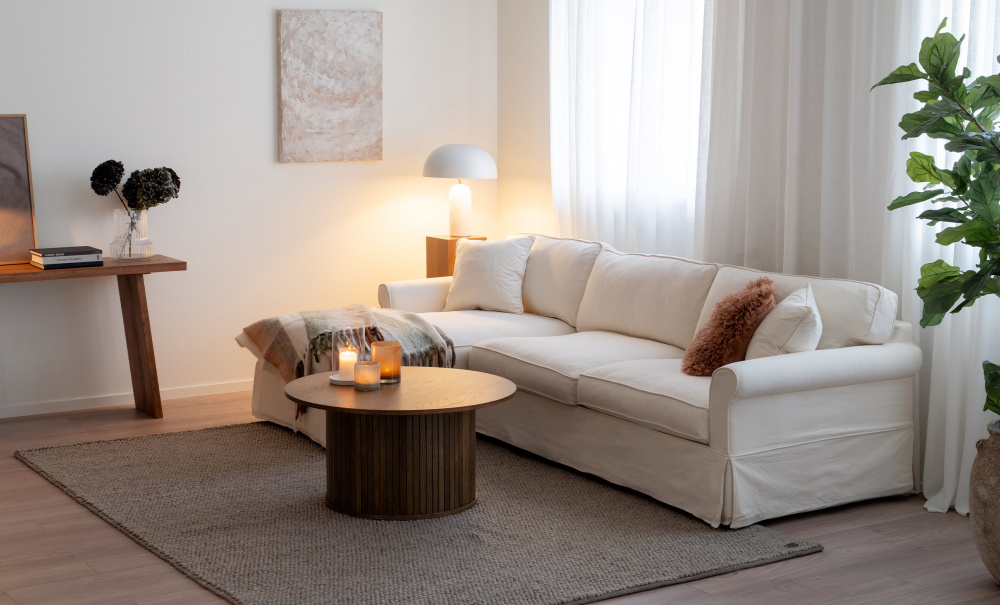 STEDFORD CLASSIC Bddsoffa Divan Vnster Beige i gruppen Vardagsrum / Soffor / Bddsoffor hos SoffaDirekt.se (STFCL-CORN-LHF-0675D)