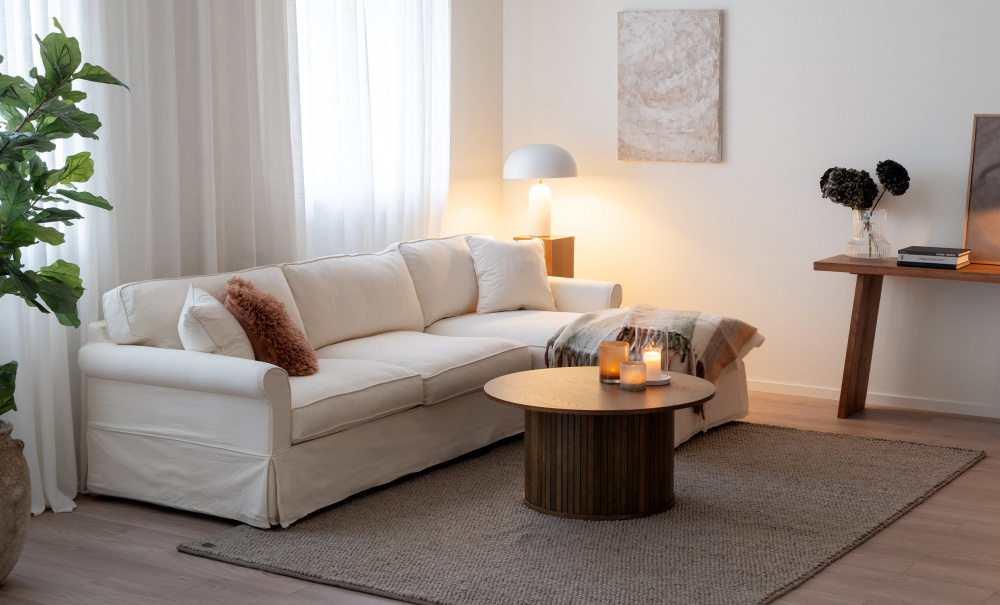 STEDFORD CLASSIC Bddsoffa Divan Hger Beige i gruppen Vardagsrum / Soffor / Bddsoffor hos SoffaDirekt.se (STFCL-CORN-RHF-0675D)