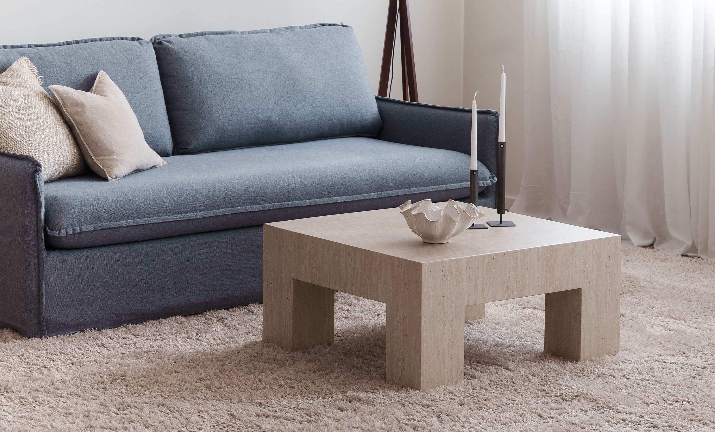 CATANIA Soffbord 80 Sandbeige