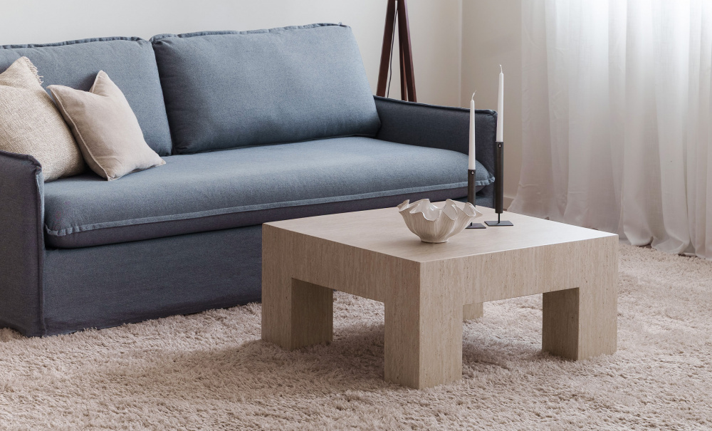 CATANIA Soffbord 80 Sandbeige i gruppen Vardagsrum / Soffbord hos SoffaDirekt.se (TD-CT2-TRA-BE)