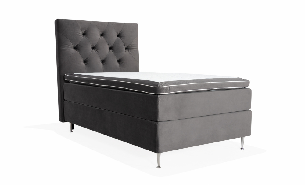 VRMD Premium Sngpaket 140 Velvet Mrkgr i gruppen Sovrum / Sngar / Sngar 140 hos SoffaDirekt.se (VARMDOPKT140-SAL18)