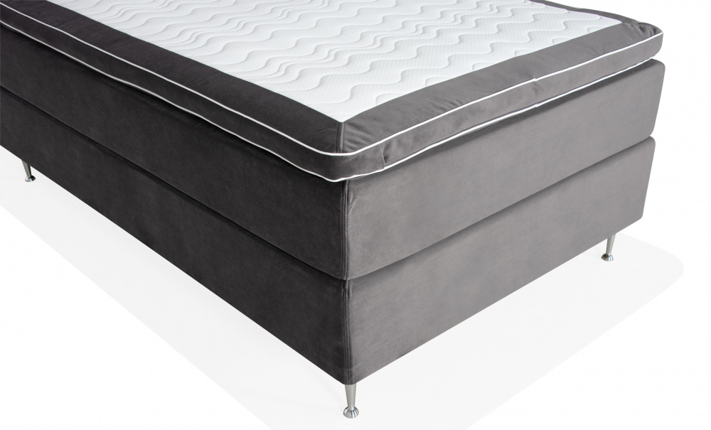 VRMD Premium Sngpaket 140 Velvet Mrkgr i gruppen Sovrum / Sngar / Sngar 140 hos SoffaDirekt.se (VARMDOPKT140-SAL18)