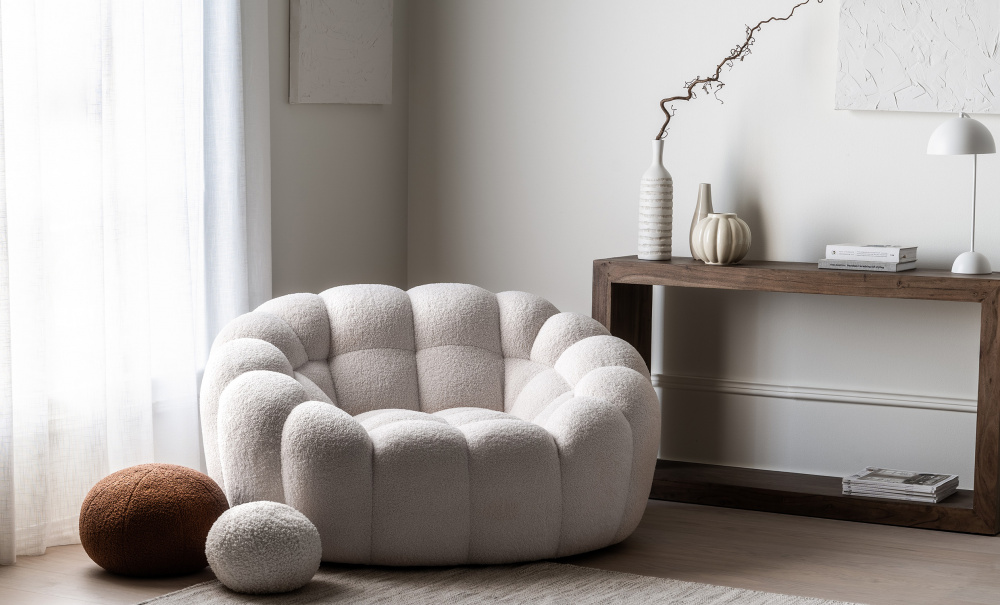 JODA Loveseat Teddy Offwhite i gruppen Vardagsrum / Ftljer hos SoffaDirekt.se (Y20392S-TEDDY04)