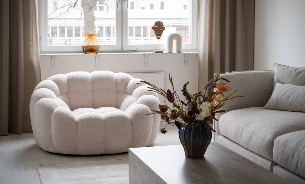 JODA Loveseat Teddy Offwhite i gruppen Vardagsrum / Ftljer hos SoffaDirekt.se (Y20392S-TEDDY04)